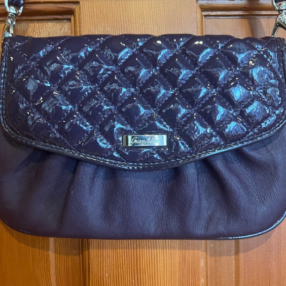 Grace Adele Quilted Purple Clutch - Picture 11 of 13